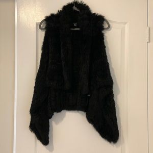 Rabbit fur vest